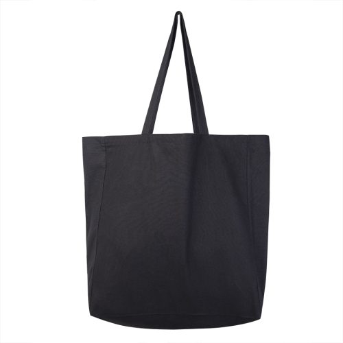 Большая сумка шоппер хлопковый MALL BIG 220, 42 x 45 x 14 см, длина ручек 64 х 2,5, черный