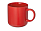 Кружка матовая Rita, 410мл, красный