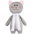 Мягкая игрушка Beastie Toys, котик с белым шарфом