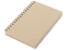 Блокнот на спирали в картонной обложке с переработанной бумагой Mania, натуральный
