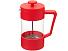 Пластиковый френч-пресс Intense, 600мл, красный