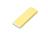 Флешка прямоугольной формы, оригинальный дизайн, двухцветный корпус, 32 Гб, желтый/белый