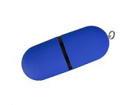 USB 2.0- флешка на 16 Гб «Пилюля Soft-touch», цвет: синий