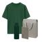 Набор с одеждой Раст (Rust) (футболка, термобутылка, блокнот, ручка), зеленый/серый, M/L