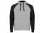 Толстовка с капюшоном Badet мужской, серый меланж/черный