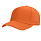 Бейсболка BOSTON, 5 клиньев, металлическая застежка, оранжевый