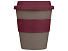 Стакан с силиконовой крышкой Cafe, burgundy