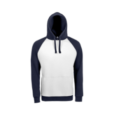 Толстовка унисекс SEATTLE 280, белый, темно-синий