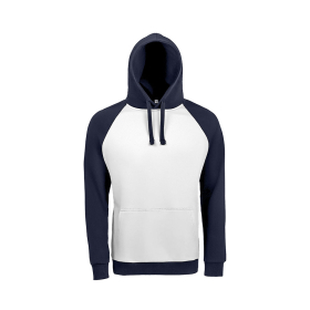 Толстовка унисекс SEATTLE 280, белый, темно-синий