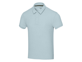 Рубашка поло унисекс Akoya из переработанного махрового материала - Cloud Blue