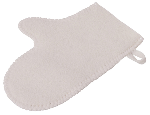 Рукавица для бани и сауны Healing, белый