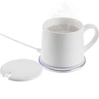 Кружка с подогревом и беспроводной зарядкой dualBase ver. 2.0 Matt, белая