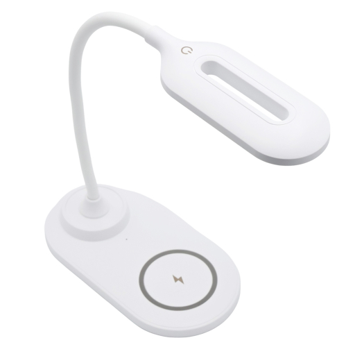 Настольная лампа с беспроводной зарядкой Duos, Белый