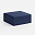 Коробка складная Quadra Fold, темно-синяя