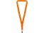 Ланъярд из RPET с клипом, оранжевый