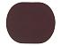 ПАТЧ ОВАЛ soft-touch (коричневый ) 6,0 х 5,0 см