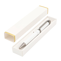 Ручка Senator в коробке Cradle белой с позолотой, Белый