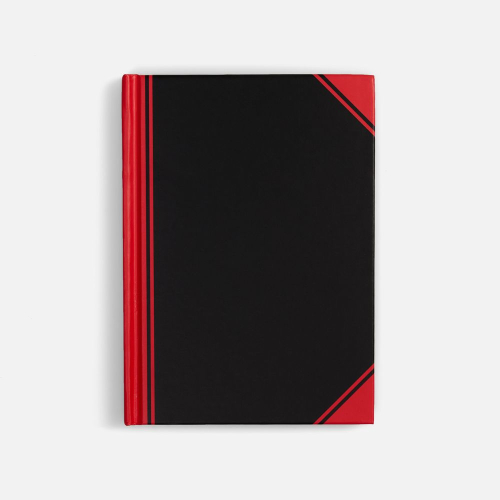 Блокнот Accenti Mini, черный с красным