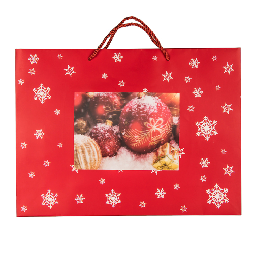 Пакет малый  RED WONDER размер 32 x 27 x 11 см, , красный