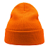 Шапка вязаная  двойная Wind-S, неоновый оранжевый