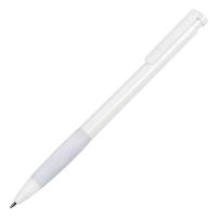 N13, ручка шариковая с грипом, пластик, белый, белый