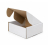 Коробка подарочная Big BOX, размер: 24 x 21 x 11 см  картон МГК  белая., самосборная, белый