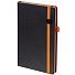 Ежедневник Ton Black, недатированный, черный с оранжевым