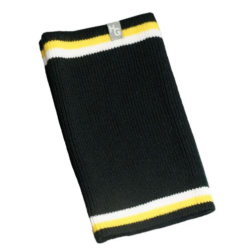 Образец вязанный снуд CUSTOM MERCH, 100% аркил, черный, желтый