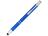 Шариковая кнопочная ручка-стилус Moneta из анодированного алюминия, ярко-синий