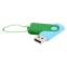 Флешка Designer To Go 2.0 USB 16Gb, Голубой/Зеленый