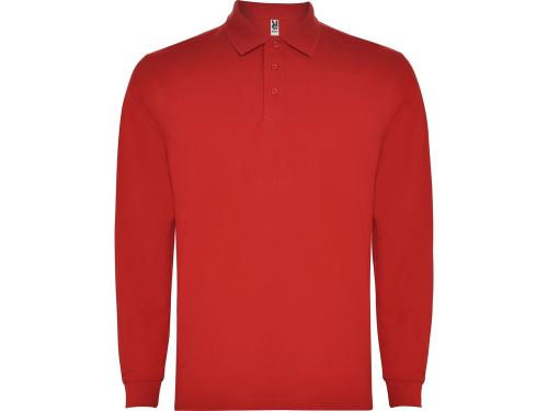 Рубашка поло Carpe мужская с длинным рукавом, красный
