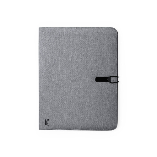 Папка SORGAX, рециклированный полиэстер, серый меланж