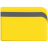 Чехол для карточек Dual, желтый