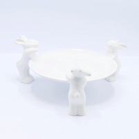 Тарелочка для сладостей "Воришки" (NEW), Белый Тарелочка для сладостей "Воришки" (NEW), Белый