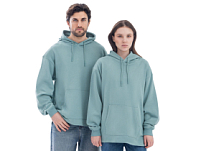 Худи оверсайз Alpha.01 унисекс, пыльный бирюзовый