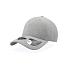 Бейсболка UNI-CAP PIQUET, без панелей и швов, без застежки, серый