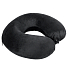 Подушка дорожная "SOFT"; memory foam, микрофибра, черный, черный