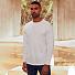 Футболка мужская SUPER PREMIUM LONG SLEEVE 190, белый