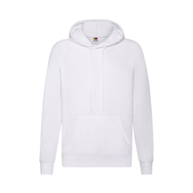 Толстовка без начеса LIGHTWEIGHT HOODED SWEAT 240, белый