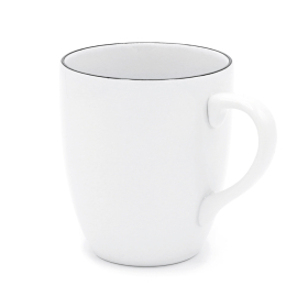 Кружка фарфоровая 300 см3 челси, Черный