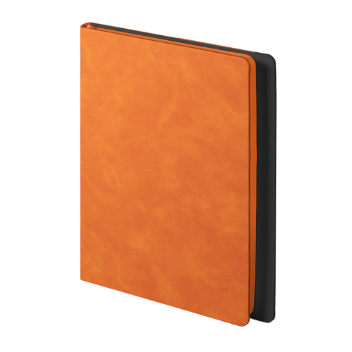 Ежедневник недатированный Solas, формат А5, с магнитом, оранжевый, кремовый блок в линейку, оранжевый