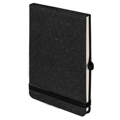 Блокнот MEMO, размер 90х140 мм, черный, блок в клетку, черный