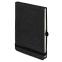 Блокнот MEMO, размер 90х140 мм, черный, блок в клетку, черный