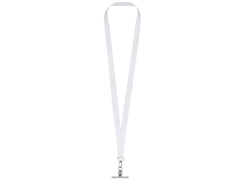 Ланъярд 2 см под сублимацию с трендовым карабином и металлическим держателем для телефона, серебристый