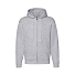 Толстовка с начесом PREMIUM HOODED SWEAT JACKET 280, серый меланж