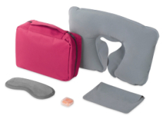 Набор для путешествий Comfy Flight, фуксия