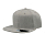 Бейсболка SNAP BACK, 6 клиньев, пластиковая застежка, серый меланж