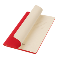 Блокнот Alpha slim, красный