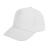 Бейсболка OPTIMA S, 5 клиньев, металлическая застежка, белый