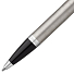 Ручка шариковая Parker IM Essential Stainless Steel CT, серебристая с черным